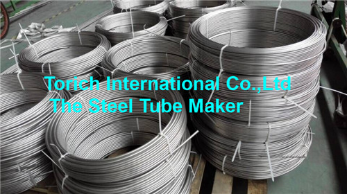 ASTM A213, ASTM A269, EN10216-5 Tubo sin costura de acero inoxidable Tubo en espiral inoxidable para línea de tubos de calefacción