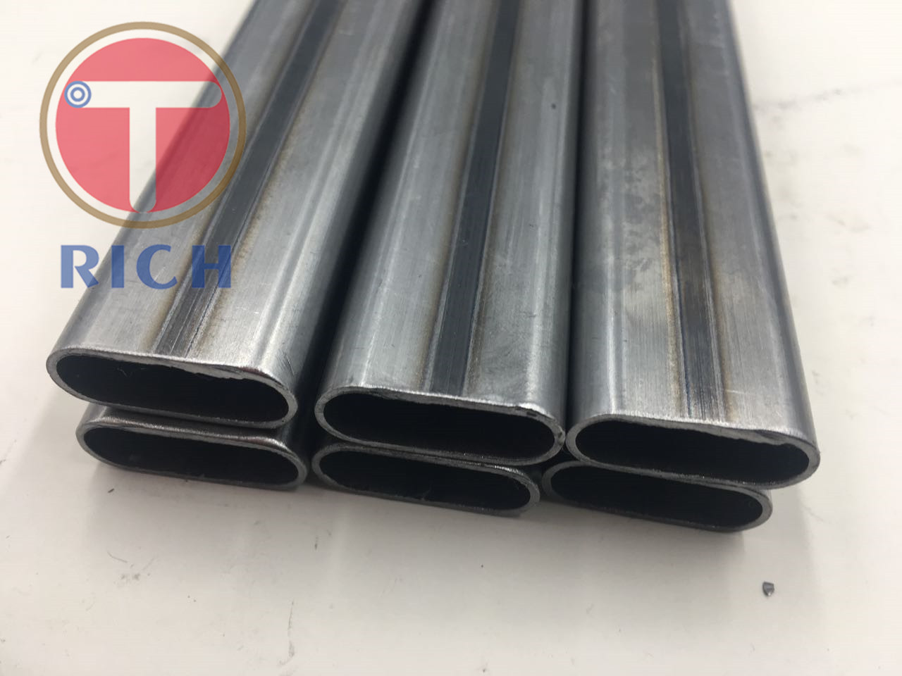 Q235 25*10*1mm Welded Flat Oval Steel Tubing For Lightweight Workout