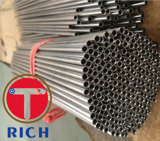 ASTM A246 Welded 6mm Stainless Steel Tube , Round Capillary Coiled Tubing