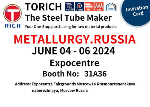 Latest company news about TORICH EXHIBITION NOTICE: METALLURGY.RUSSIA 2024
