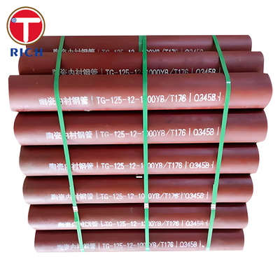 YB/T 176 High Hardness Wear Resistant Ceramic Lined Steel Composite Pipe For Chemical Industry