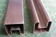 Hot Rolled Precision Steel Tube ASTM A554  Decorative Oval Single Slot Tube