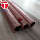Low Fin Seamless Copper Alloy Tube C10200 B75 12.7×1.2mm Annealed Finish
