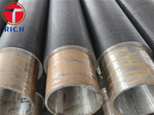 Aluminium Condenser DIN Extruded Finned Tube 6mm Outer Diameter