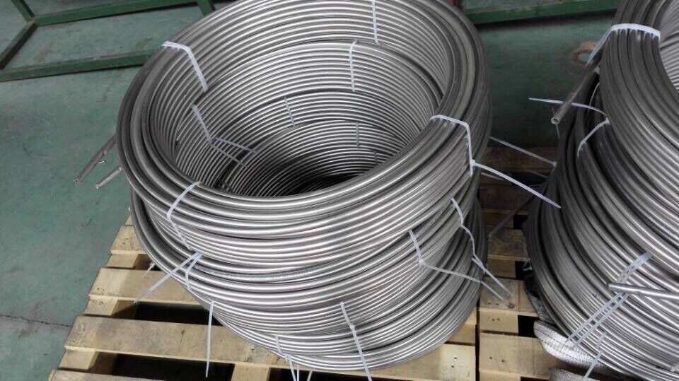 ASTM A213, ASTM A269,EN10216-5 Seamless SS Pipe Stainless Coiled Tubing For Heater Tubing Line