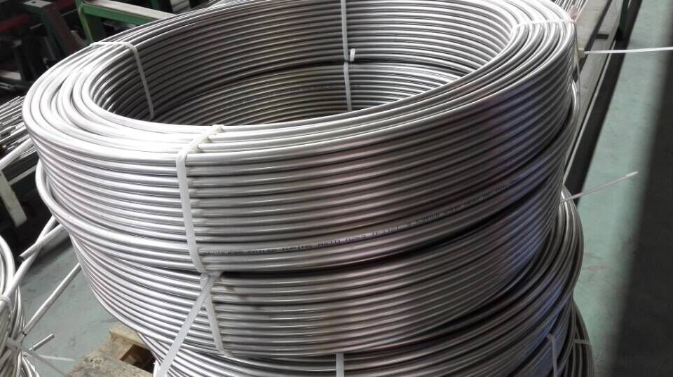 ASTM A213, ASTM A269,EN10216-5 Seamless SS Pipe Stainless Coiled Tubing For Heater Tubing Line
