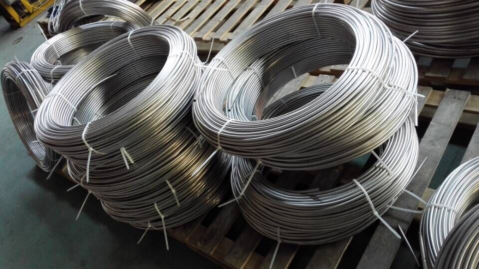 ASTM A213, ASTM A269,EN10216-5 Seamless SS Pipe Stainless Coiled Tubing For Heater Tubing Line