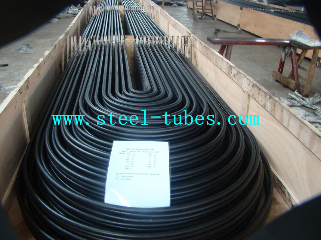 U Bend Tube A 556 / 556M Cold Drawn Carbon Feedwater Heater Black Seamless Steel Pipe