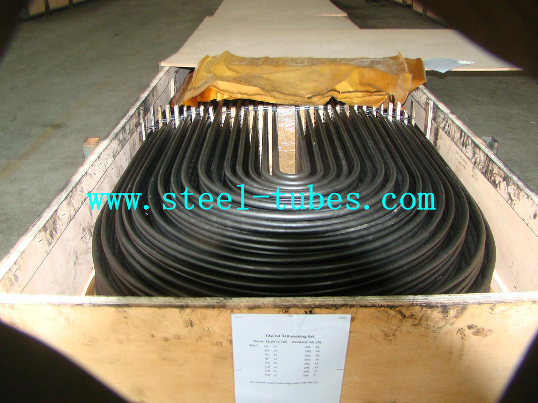 U Bend Tube A 556 / 556M Cold Drawn Carbon Feedwater Heater Black Seamless Steel Pipe
