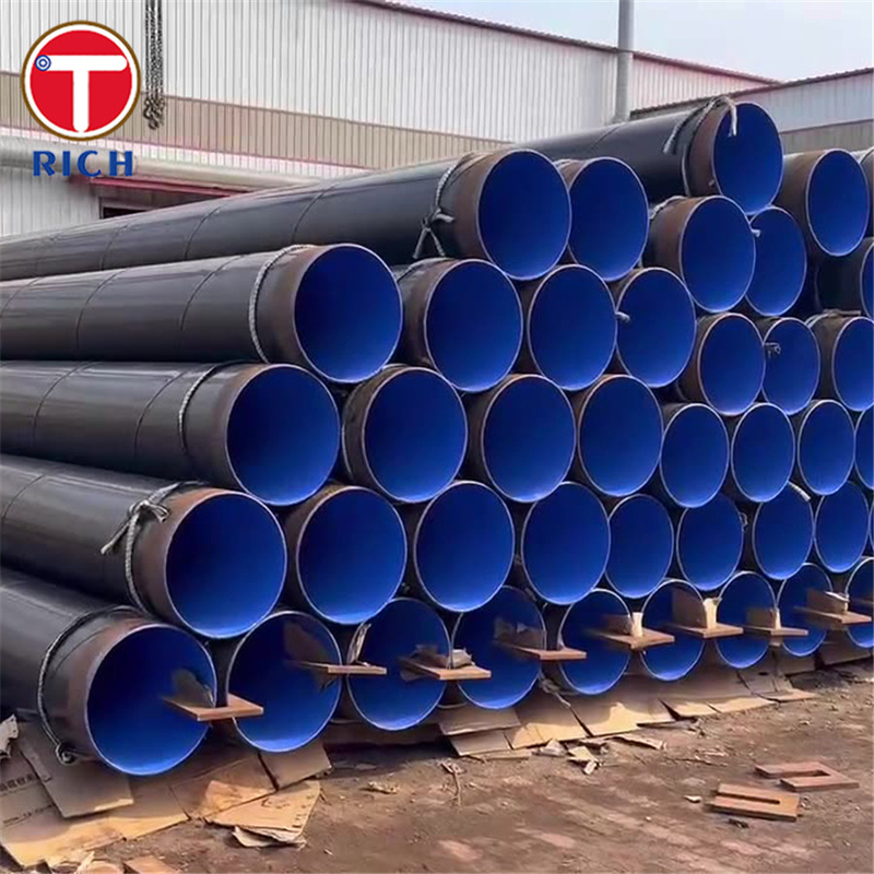 ASTM A1005 Gr.50 Black Plain End Helical Seam Welded Steel Tube For Fluid Transport
