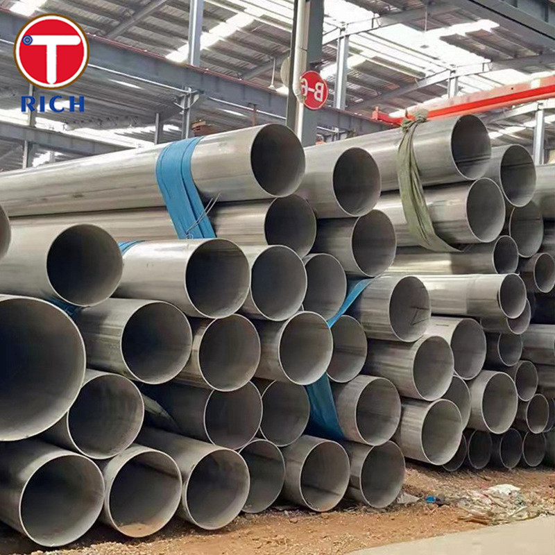 JIS G3468 304 Stainless Steel Tubes Large Diameter Welded Stainless Steel Pipes For Low Temperature
