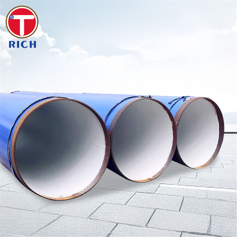 ASTM A978 Plastic Coated Steel Pipe Pre Coated Polyethylene Lined Composite Rib Welded Steel Pipe