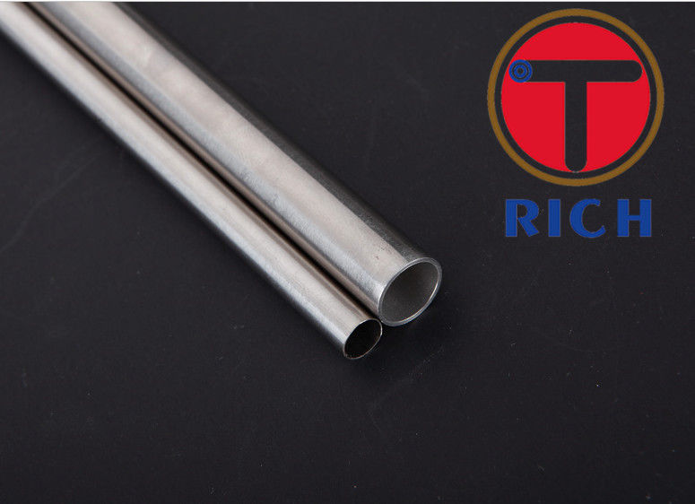 ASTM A246 Welded 6mm Stainless Steel Tube , Round Capillary Coiled Tubing
