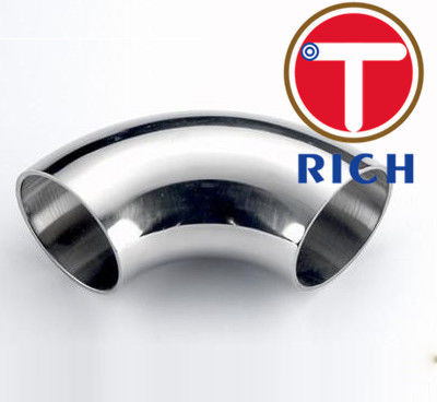 90 Degree  LR Elbow Tube Machining ASME B16.9 316L 304L Seamless Stainless Steel