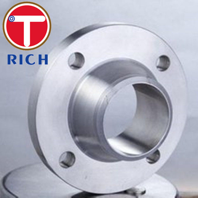 Forged Tube Machining Weld Neck Flange For Machinery Parts ANSI B16.5 DN15 - DN1200
