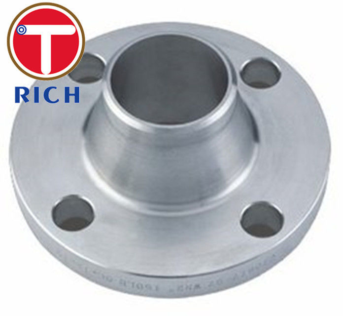 Forged Tube Machining Weld Neck Flange For Machinery Parts ANSI B16.5 DN15 - DN1200