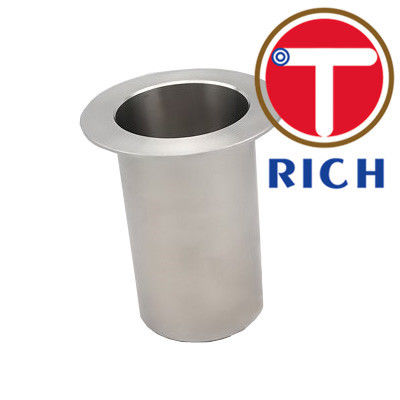 304 316l Stainless Steel Pipe Fitting Tube End Silver Color With Polishing Surface
