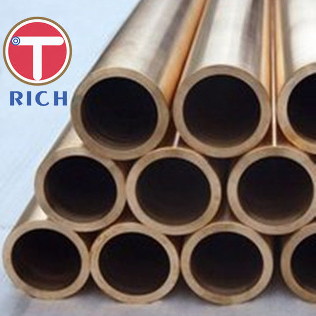Copper / Copper Alloy Condenser Seamless Steel Tube 10 - 80mm OD ASTM B111