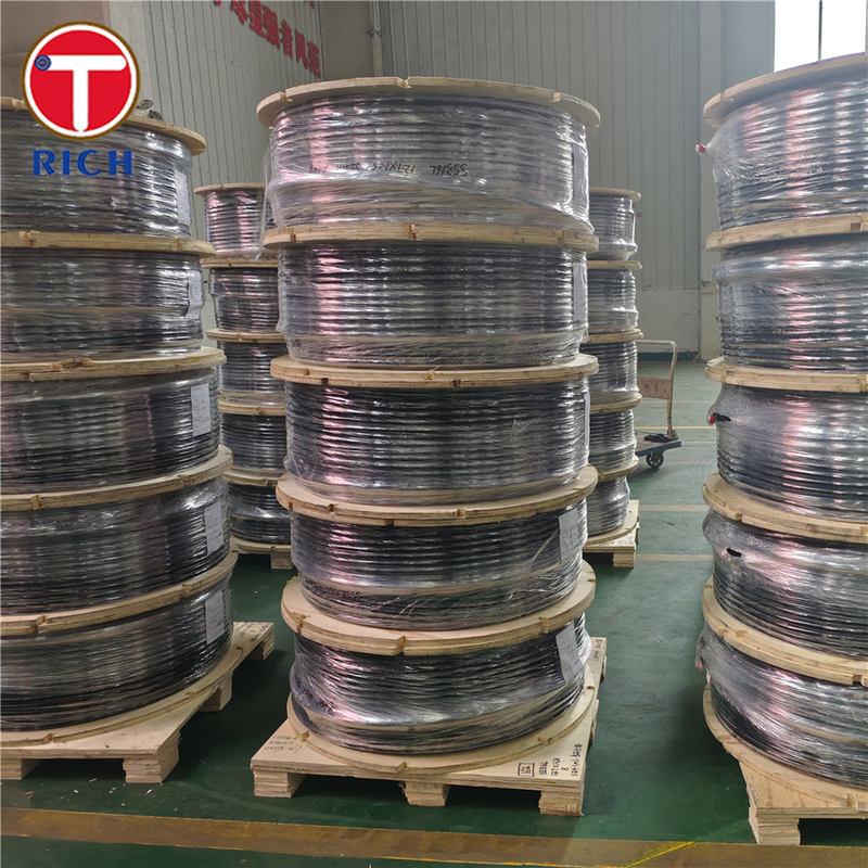304 PVC Coated Stainless Steel Tubing BA Stainless Steel Coiled Tubing For Water Supply