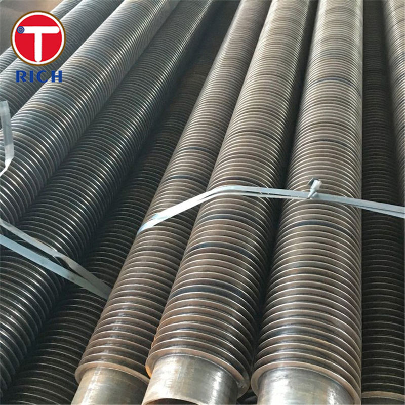 Overlapped L Type Fin Tube Carbon LL Type Finned Tube with Helically Wound Fins and High Thermal Conductivity for Heat Exchangers