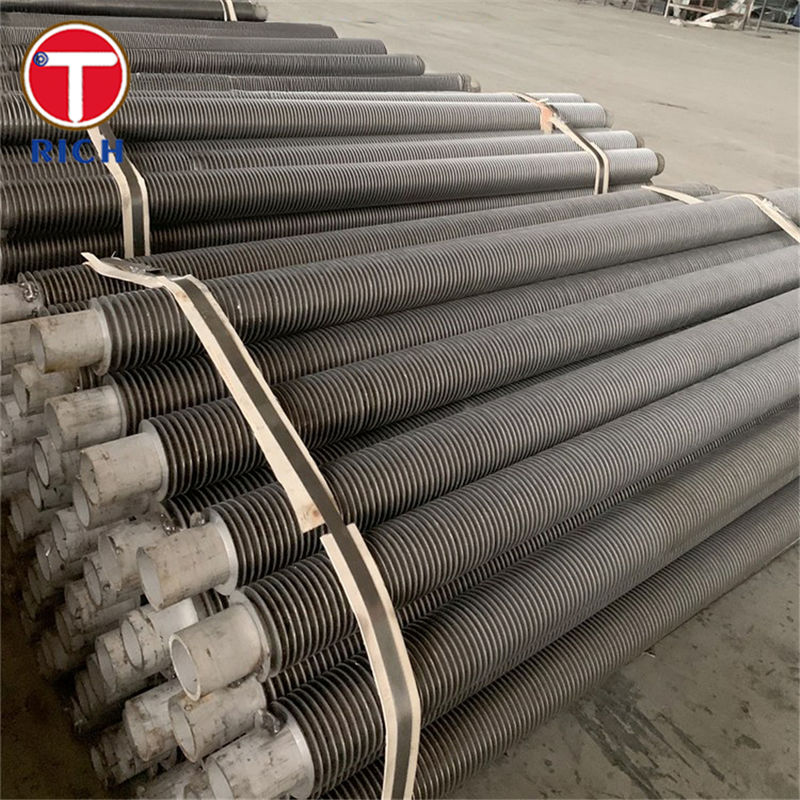Overlapped L Type Fin Tube Carbon LL Type Finned Tube with Helically Wound Fins and High Thermal Conductivity for Heat Exchangers