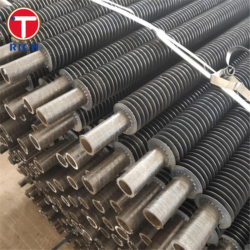 Overlapped L Type Fin Tube Carbon LL Type Finned Tube with Helically Wound Fins and High Thermal Conductivity for Heat Exchangers