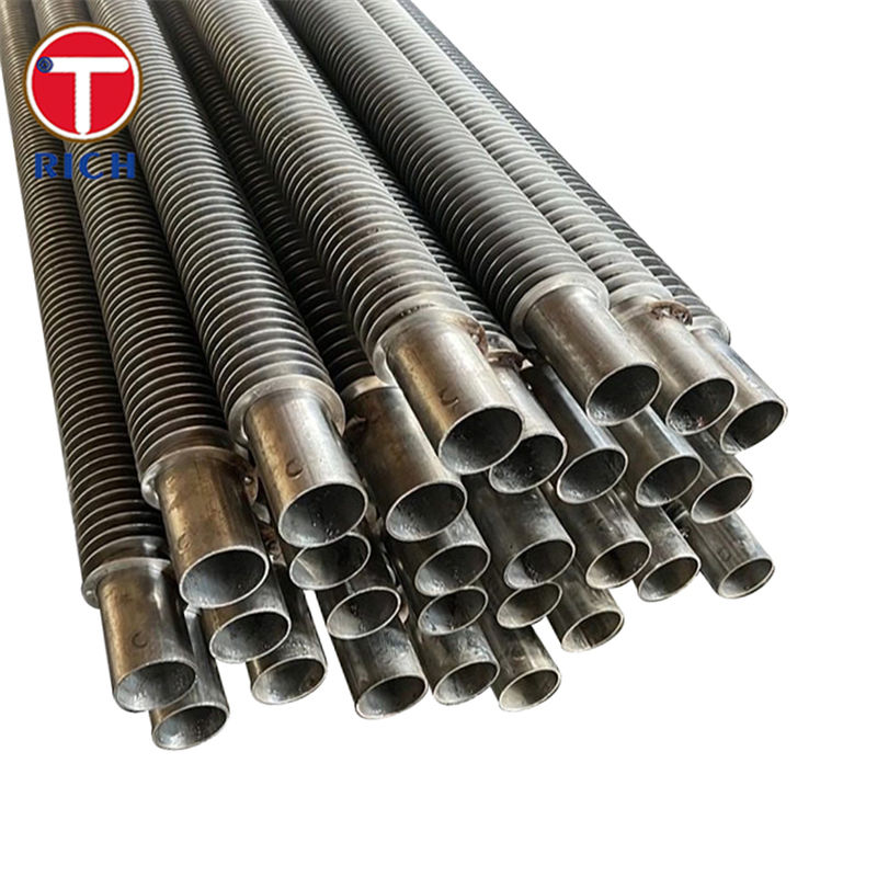 Overlapped L Type Fin Tube Carbon LL Type Finned Tube with Helically Wound Fins and High Thermal Conductivity for Heat Exchangers
