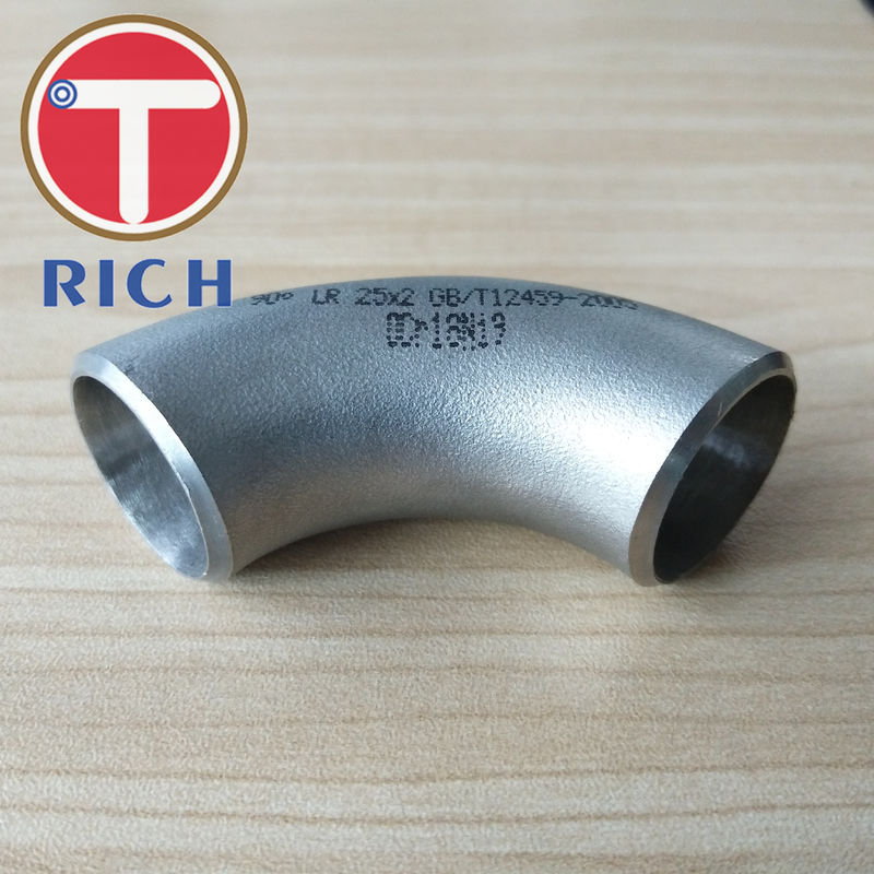 ASME B16.9 Seamless 90 Degree LR Elbow 316L 304L Polish Surface For Boiler