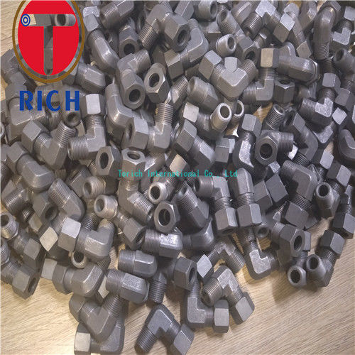 Carbon Steel Tube Machining Thread Elbow Connector TCT06-02R For Oiled Tubes