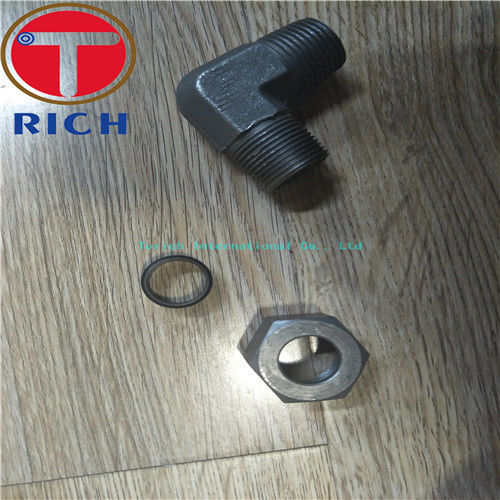 Carbon Steel Tube Machining Thread Elbow Connector TCT06-02R For Oiled Tubes