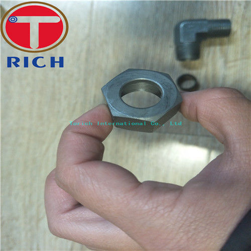 Carbon Steel Tube Machining Thread Elbow Connector TCT06-02R For Oiled Tubes