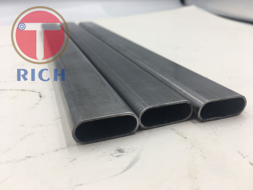 Q235 25*10*1mm Welded Flat Oval Steel Tubing For Lightweight Workout Equipment