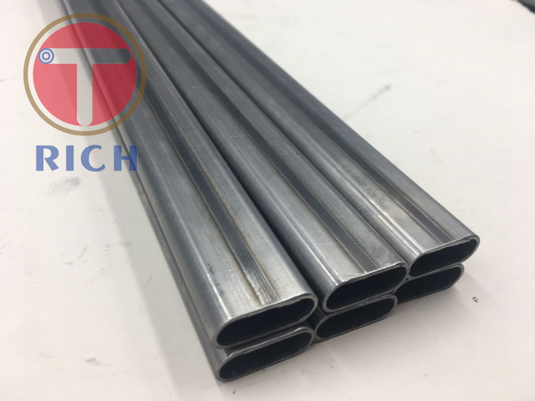 Q235 25*10*1mm Welded Flat Oval Steel Tubing For Lightweight Workout Equipment
