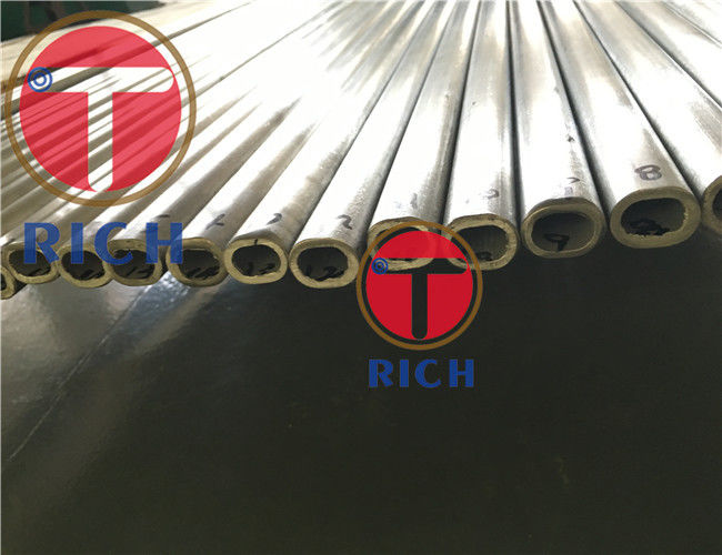 Stainless Steel Flat Elliptical Steel Tubing / Thick Wall Welded Oval Steel Tubing