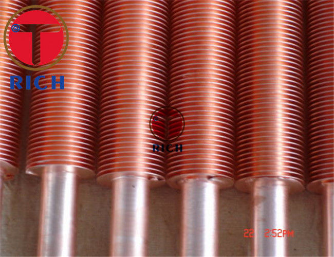 Longitudinal Heat Exchanger Coil Aluminium Copper Fin Tube Extruded Embedded Type