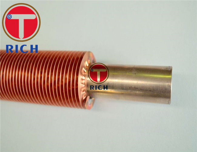 Longitudinal Heat Exchanger Coil Aluminium Copper Fin Tube Extruded Embedded Type