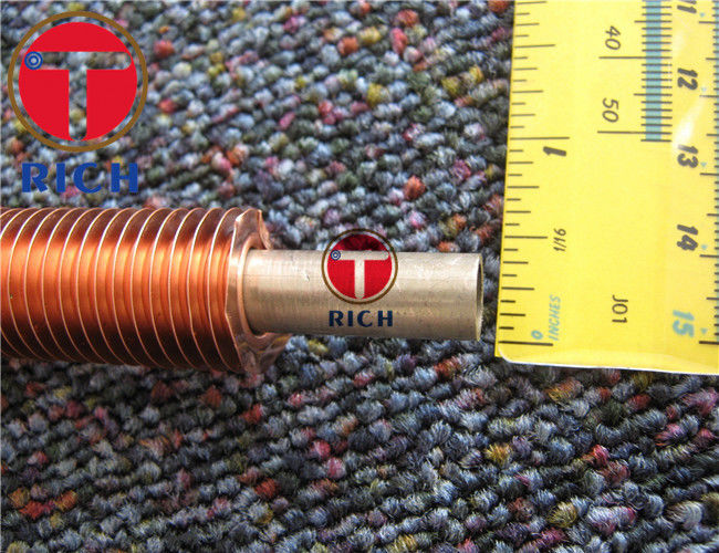 Longitudinal Heat Exchanger Coil Aluminium Copper Fin Tube Extruded Embedded Type