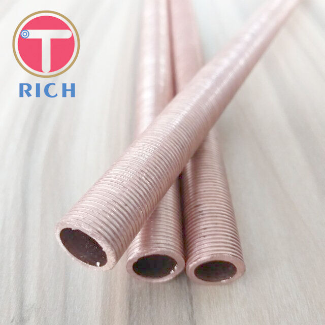 Copper Coated Seamless 8mm Od Low Finned Tube