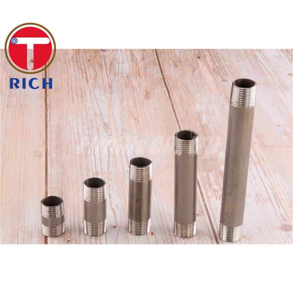 Pipe Fitting Double Thread NPT Stainless Steel Barrel Nipple