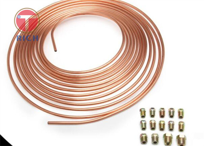 4.76X0.7mm PVF Car Galvanized Copper Pipe 25 Feet Mosquito Coil Gold