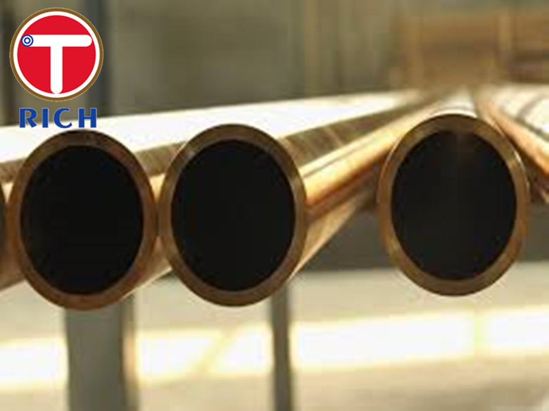 Copper / Copper Alloy Condenser Seamless Steel Tube 10 80mm OD ASTM B111