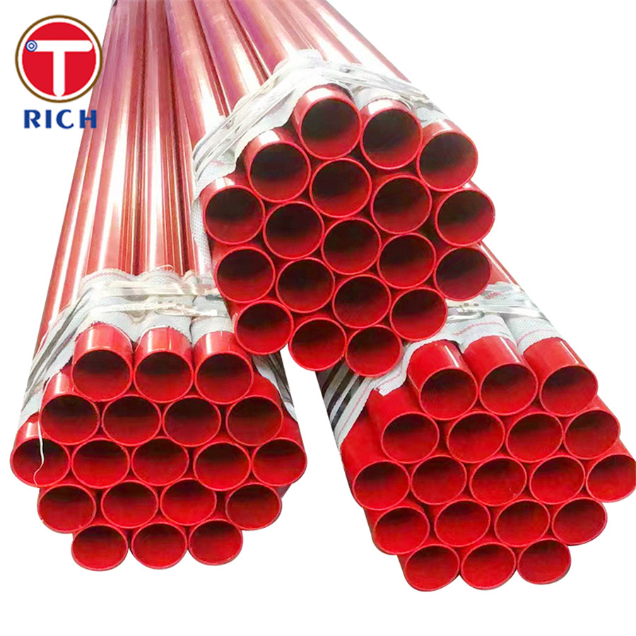 Steel Tube Rib ASTM A978 Plastic Coated Steel Pipe Pre Coated Polyethylene Lined ...
