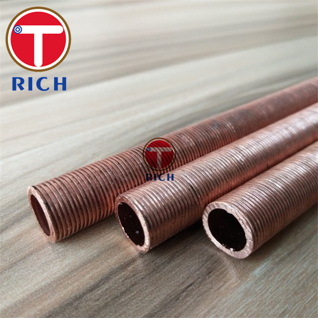 Low Fin Seamless Copper Alloy Tube C10200 B75 12.7×1.2mm Annealed Finish