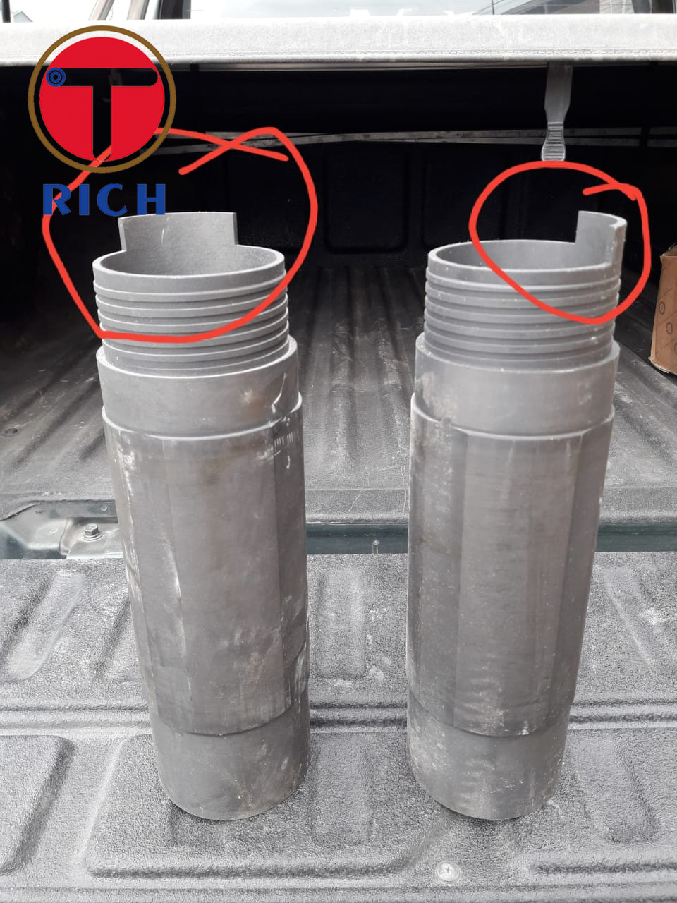 Drill Pipe Couplings Tube Machining For Drill Rods Coupling And Casing