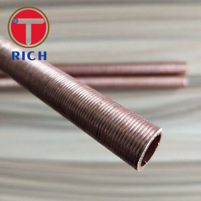 Copper Coated Seamless 8mm Od Low Finned Tube