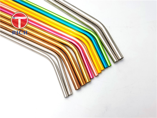Good price 6mm 8mm 12mm 304 Stainless Steel Metal Drinking Straw Set For Coffee Milk Tea online