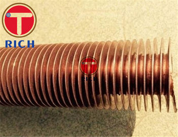 Good price OD25mm Serrated Finned Copper Pipe for Air Cooler online