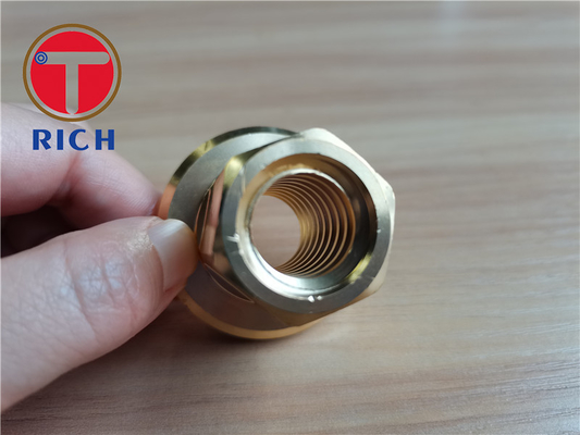 Good price Brass C1100 Copper Bronze Cnc Lathe Turning Parts Threading M12 M10 online